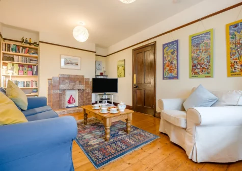 The living room at Trearth, St Merryn