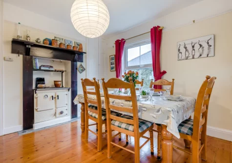 The dining area at Trearth, St Merryn