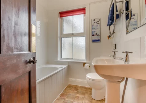 The bathroom at Trearth, St Merryn