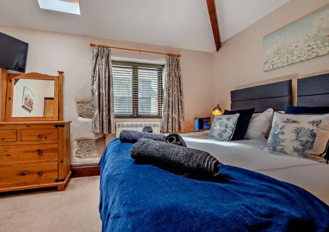Bedroom #2 at Trebudannon Barn, Trebudannon