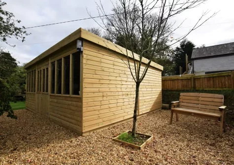 The shared games room at Trebudannon Barn, Trebudannon