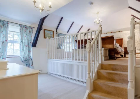 Bedroom #1 at Tredinnick Farmhouse, Gummows Shop