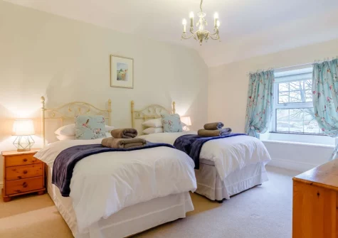 Bedroom #2 at Tredinnick Farmhouse, Gummows Shop