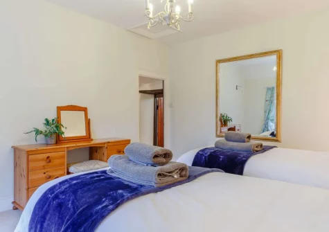 Bedroom #2 at Tredinnick Farmhouse, Gummows Shop