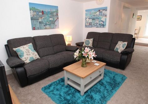 The living area at Tree Tops, Camelford