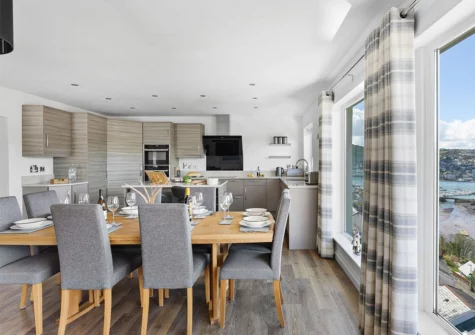 The dining area at Tree Tops, Kingswear