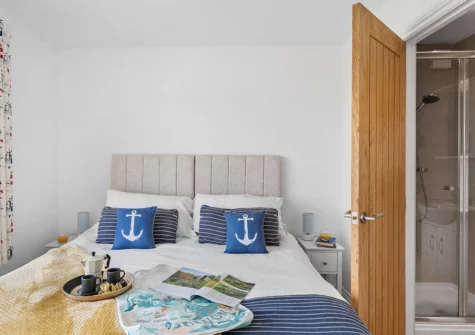 Bedroom #2 & en-suite at Tree Tops, Kingswear