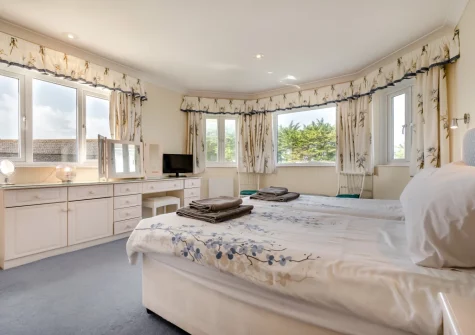 Bedroom #1 at Trefebus, Constantine Bay