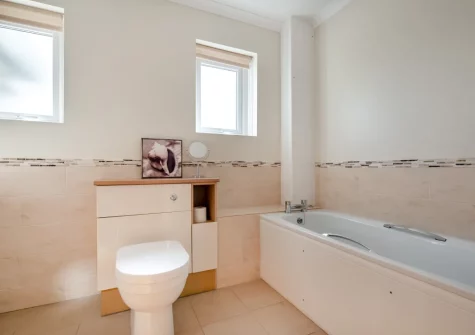 Bedroom #2 en-suite bathroom at Trefebus, Constantine Bay