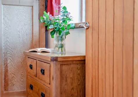 The bedroom at Trefrize, Bray Shop