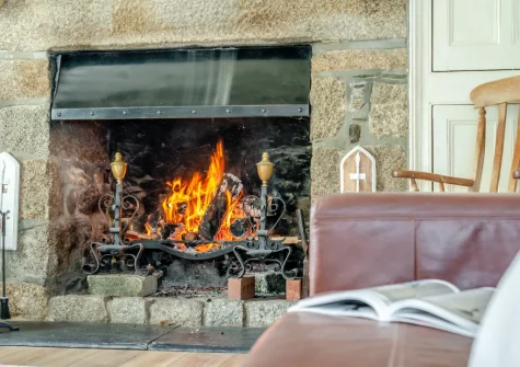 The living room at Tregenna Farmhouse, Tredethy