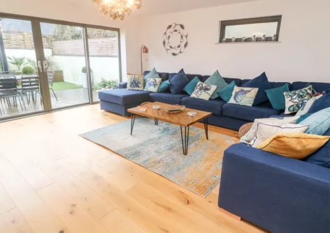 The living room at Tregenna House, St Ives