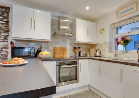 The kitchen at Tregerrick, Padstow