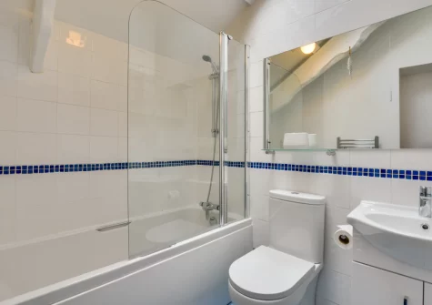 The bathroom at Tregerrick, Padstow