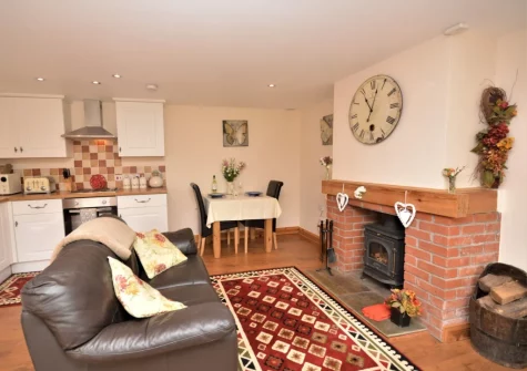 The living, dining area & kitchen at Tregoose, Week St Mary