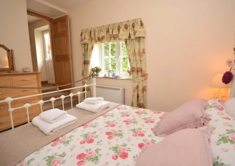 The bedroom at Tregoose, Week St Mary