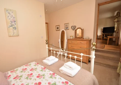 The bedroom at Tregoose, Week St Mary