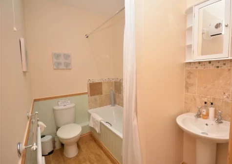 The bathroom at Tregoose, Week St Mary
