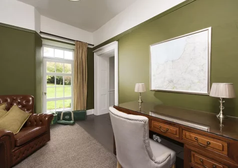 The study at Treharrock Manor, St Endellion