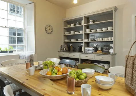 The kitchen at Treharrock Manor, St Endellion