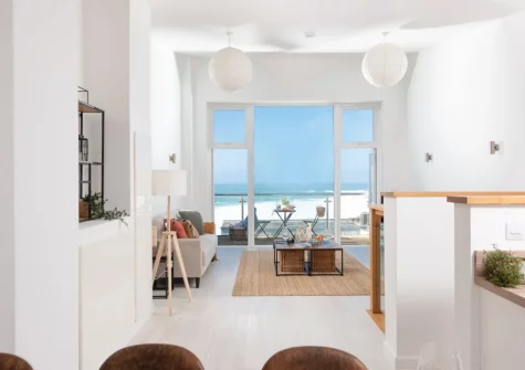 The living area at Trelantis, 5 Gwelva, Newquay