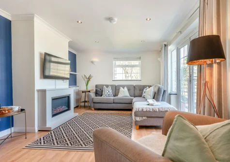 The living room at Trelin, Trevone