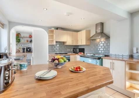 The kitchen at Trelin, Trevone