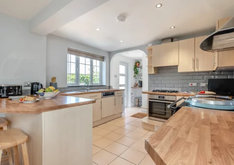 The kitchen at Trelin, Trevone
