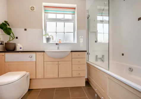 The bathroom at Trelin, Trevone