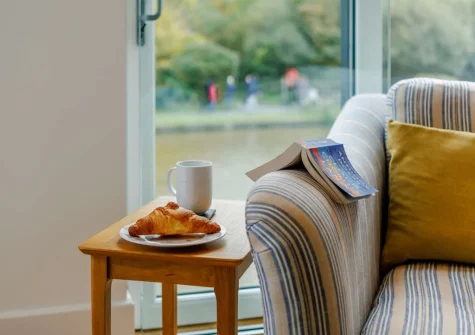 The living area at Treloar Heights, Bude