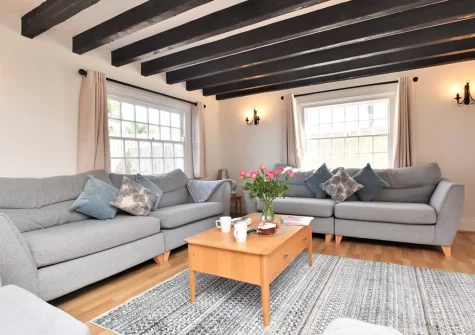 The living room at Trelow Barton, Tredinnick