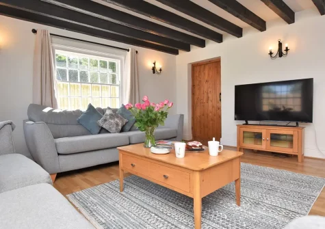 The living room at Trelow Barton, Tredinnick