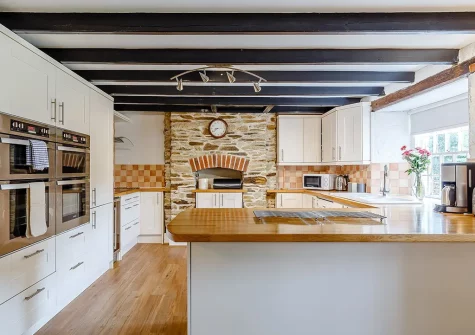 The kitchen at Trelow Barton, Tredinnick