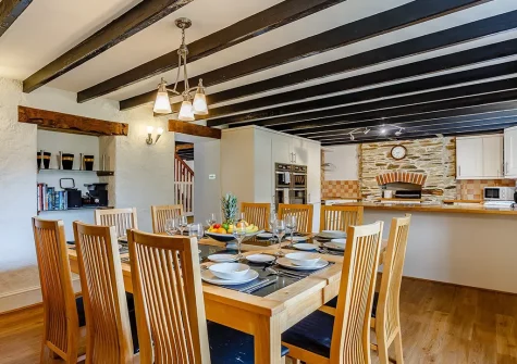 The dining area at Trelow Barton, Tredinnick
