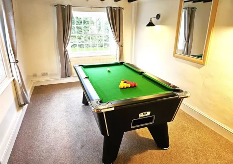 The pool room at Trelow Barton, Tredinnick
