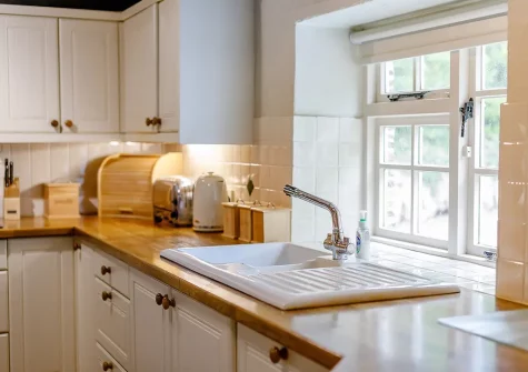 The kitchen at Trelow Farmhouse, Tredinnick