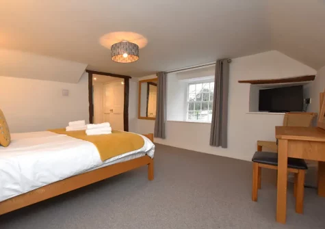 Bedroom #2 at Trelow Farmhouse, Tredinnick