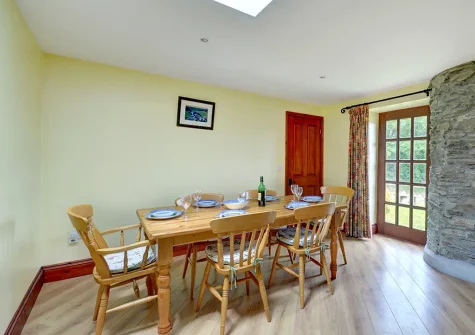 The dining area at Trembleath Parlour, St Mawgan