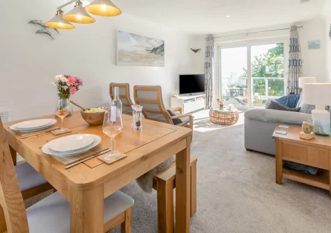The living & dining area at Trenance at 2 Godrevy Court, Carbis Bay