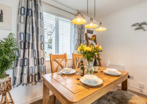 The dining area at Trenance at 2 Godrevy Court, Carbis Bay