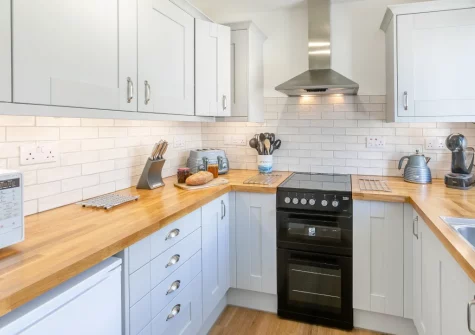 The kitchen at Trenance at 2 Godrevy Court, Carbis Bay
