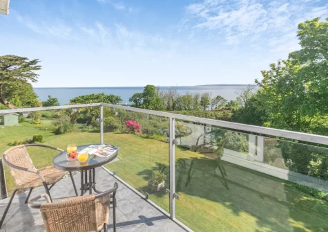 The balcony & outdoor sitting area at Trenance at 2 Godrevy Court, Carbis Bay