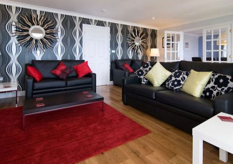 The spacious living area @ Trencrom Villa