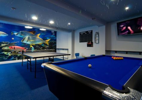 The games room @ Trencrom Villa, St Ives