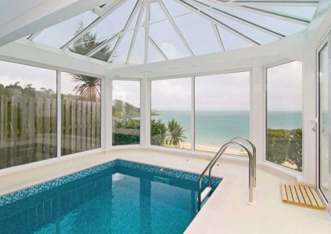 The swimming pool @ Trencrom Villa, St Ives