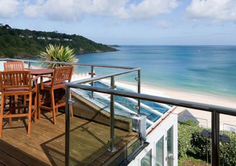 Spectacular views from the balcony @ Trencrom Villa, St Ives