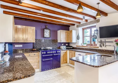 The kitchen at Trenethick Barns, Mount Hawke