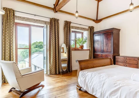Bedroom #1 at Trenethick Barns, Mount Hawke