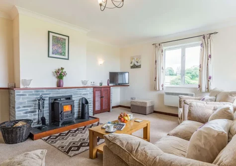 The living room at Trengilly Vean, Constantine