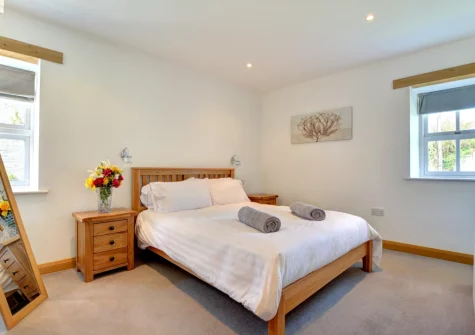 The bedroom at Tresallyn Cottage, St Merryn